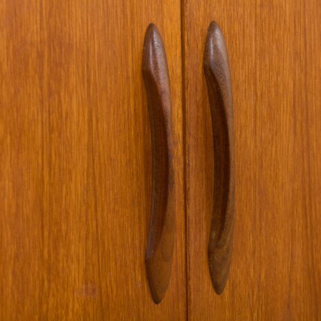 22390 Scandinavian modular Wall Unit in Teak with 3 Cabinets and 5 shelves by Sven Andersen for Rival Brodrene Jatogs, Norway, 1960s-17 Scandinavian modular Wall Unit in Teak with Cabinets and shelves by Sven Andersen for Rival Brodrene Jatogs Norway s scaled