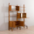 Scandinavian modular Wall Unit in Teak with Cabinets and shelves by Sven Andersen for Rival Brodrene Jatogs Norway s scaled