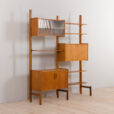Scandinavian modular Wall Unit in Teak with Cabinets and shelves by Sven Andersen for Rival Brodrene Jatogs Norway s scaled