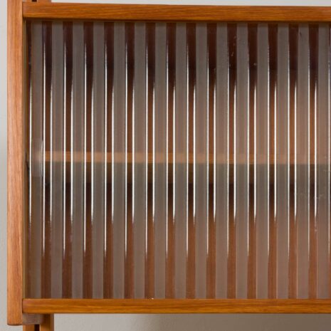 22390 Scandinavian modular Wall Unit in Teak with 3 Cabinets and 5 shelves by Sven Andersen for Rival Brodrene Jatogs, Norway, 1960s-8 Scandinavian modular Wall Unit in Teak with Cabinets and shelves by Sven Andersen for Rival Brodrene Jatogs Norway s scaled