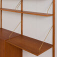 Preben Sorensen two bay teak wall unit with desk Denmark s scaled