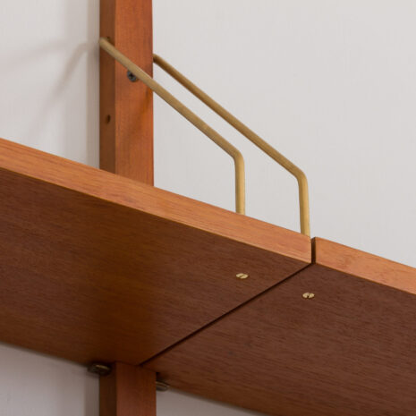 22400-Preben-Sorensen-two-bay-teak-wall-unit-with-desk-Denmark-1960s-12 Preben Sorensen two bay teak wall unit with desk Denmark s scaled