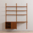 Preben Sorensen two bay teak wall unit with desk Denmark s scaled