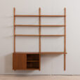 Preben Sorensen two bay teak wall unit with desk Denmark s scaled