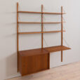 Preben Sorensen two bay teak wall unit with desk Denmark s scaled