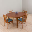 Danish multi extension teak dining table by Rose Garden with additnional leaves s scaled