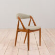 Set of Kai Kristiansen model in teak and gray wool s scaled