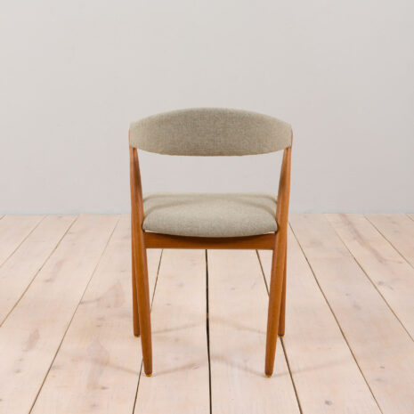 22409-Set-of-4-Kai-Kristiansen-model-31-in-teak-and-gray-wool-1960s-15 Set of Kai Kristiansen model in teak and gray wool s scaled