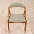 Set of Kai Kristiansen model in teak and gray wool s scaled