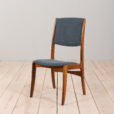 Skovby Mobelfabrik high backed chairs of rosewood with light skai scaled