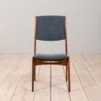 Skovby Mobelfabrik high backed chairs of rosewood with light skai scaled