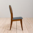 Skovby Mobelfabrik high backed chairs of rosewood with light skai scaled