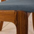 Skovby Mobelfabrik high backed chairs of rosewood with light skai scaled