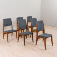 Skovby Mobelfabrik high backed chairs of rosewood with light skai scaled