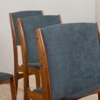 Skovby Mobelfabrik high backed chairs of rosewood with light skai scaled