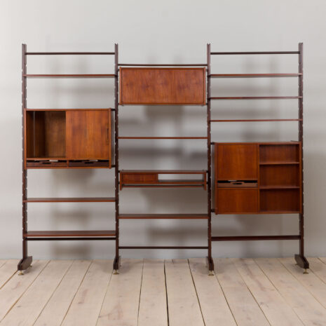 22428-Italian-threebay-freestanding-teak-wallunit-15 Italian threebay freestanding teak wallunit scaled