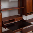 Italian threebay freestanding teak wallunit scaled