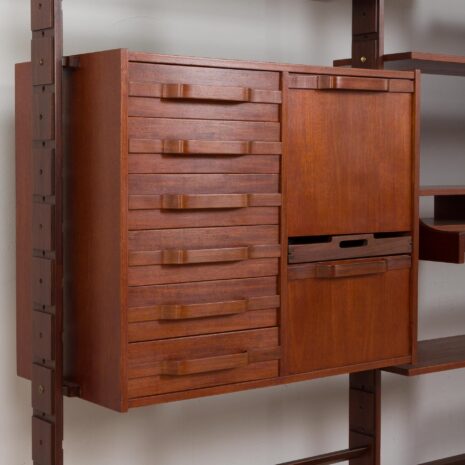 22428-Italian-threebay-freestanding-teak-wallunit-23 Italian threebay freestanding teak wallunit scaled