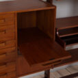 Italian threebay freestanding teak wallunit scaled