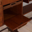 Italian threebay freestanding teak wallunit scaled