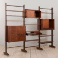 Italian threebay freestanding teak wallunit scaled