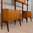 Three Bay Ergo Wall Unit in teak w