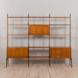 Three Bay Ergo Wall Unit in teak w