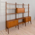 Three Bay Ergo Wall Unit in teak w