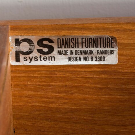 22427 Teak entry wall unit by PS system, Preben Sorensen, Denmark 1960s-13 22427 Teak entry wall unit by PS system, Preben Sorensen, Denmark 1960s-13