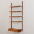 22427 Teak entry wall unit by PS system, Preben Sorensen, Denmark 1960s-4