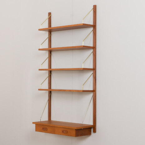 22427 Teak entry wall unit by PS system, Preben Sorensen, Denmark 1960s-4 22427 Teak entry wall unit by PS system, Preben Sorensen, Denmark 1960s-4