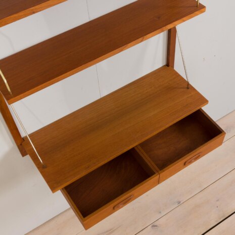 22427 Teak entry wall unit by PS system, Preben Sorensen, Denmark 1960s-6 22427 Teak entry wall unit by PS system, Preben Sorensen, Denmark 1960s-6