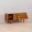 22469 Buffet scandinave vintage avec 3 tiroirs et portes coulissantes, années 1960(4)