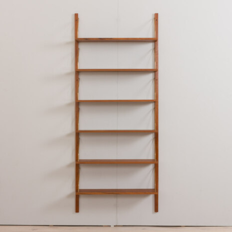 22470.B Danish wall unit in teak - modular shelving system 6 shelves in Cadovius PS System Sorensen style-3 22470.B Danish wall unit in teak - modular shelving system 6 shelves in Cadovius PS System Sorensen style-3