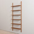 22470.B Danish wall unit in teak - modular shelving system 6 shelves in Cadovius PS System Sorensen style-4