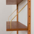 22470.B Danish wall unit in teak - modular shelving system 6 shelves in Cadovius PS System Sorensen style-5