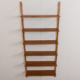 22470.B Danish wall unit in teak - modular shelving system 6 shelves in Cadovius PS System Sorensen style-6