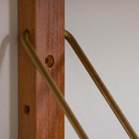 22470.C Danish 2 bay wall unit in teak - modular shelving system 12 shelves in Cadovius PS System Sorensen style-11 22470.C Danish 2 bay wall unit in teak - modular shelving system 12 shelves in Cadovius PS System Sorensen style-11