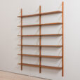 22470.C Danish 2 bay wall unit in teak - modular shelving system 12 shelves in Cadovius PS System Sorensen style-4