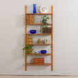 22471.A Danish wall unit in oak 6 modular shelves system in Cadovius PS System Sorensen style-1
