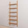 22471.A Danish wall unit in oak 6 modular shelves system in Cadovius PS System Sorensen style-4