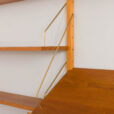22471.B Danish wall unit in oak - modular shelving system 7 shelves and magazine display shelf in Cadovius PS System Sorensen style-18