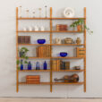 22471.C Système d'étagères modulaire en chêne danois 12 étagères en Cadovius PS System Sorensen style-1