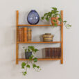 22471.D Danish wall unit in oak - modular shelving system 3 shelves in Cadovius PS System Sorensen style-1