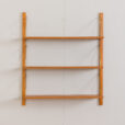 22471.D Danish wall unit in oak - modular shelving system 3 shelves in Cadovius PS System Sorensen style-3