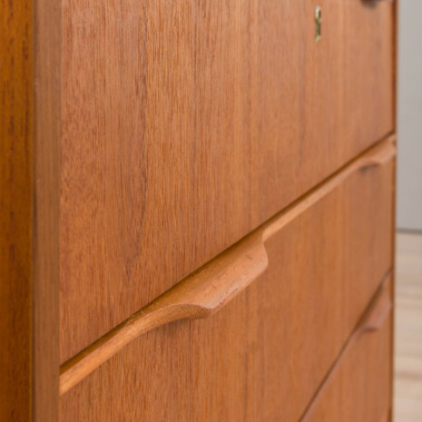 22478 Vintage teak Danish dresser with 4 drawers, 1960s-9 22478 Vintage teak Danish dresser with 4 drawers, 1960s-9