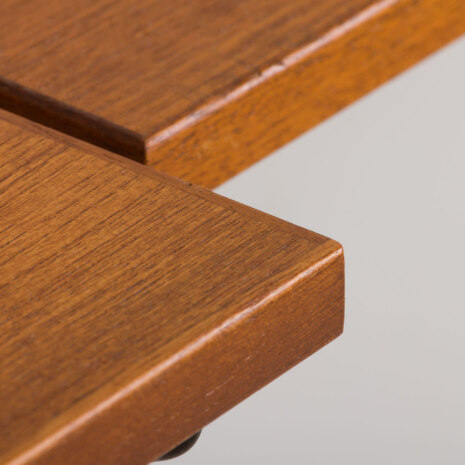 22264 Danish mid century 3 bay teak wall unit with 12 teak shelves, 1970s-9 22264 Danish mid century 3 bay teak wall unit with 12 teak shelves, 1970s-9