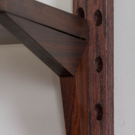 22407 Rosewood Modular Shelving System with 5 cabinets by Poul Cadovius 5 bay wall unit for CADO, Denmark 1960s-17 22407 Rosewood Modular Shelving System with 5 cabinets by Poul Cadovius 5 bay wall unit for CADO, Denmark 1960s-17