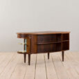 22413 Mid-Century Danish Rosewood Desk with bar compartment by Kai Kristiansen, 1950s-13