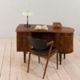 22413 Mid-Century Danish Rosewood Desk with bar compartment by Kai Kristiansen, 1950s-2
